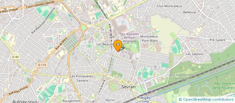 localisation de l'entreprise SCI DRIVE  SEVRAN