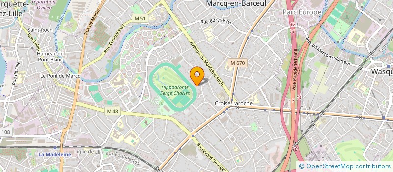 localisation de l'entreprise SCI DRIVE DES PORTES à MARCQ-EN-BAROEUL