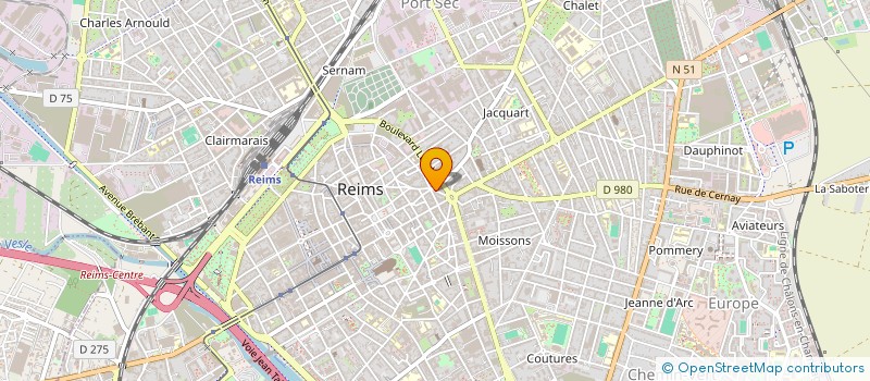 localisation de l'entreprise SCI DRM à REIMS