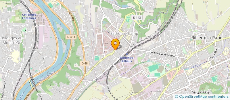 localisation de l'entreprise SCI DRMP  SATHONAY-CAMP