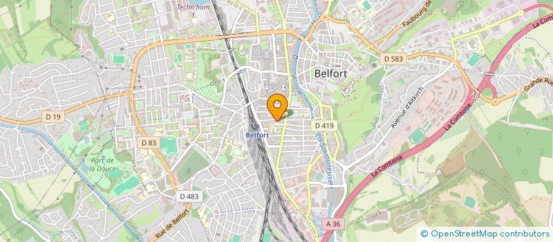 localisation de l'entreprise SCI DRN  BELFORT