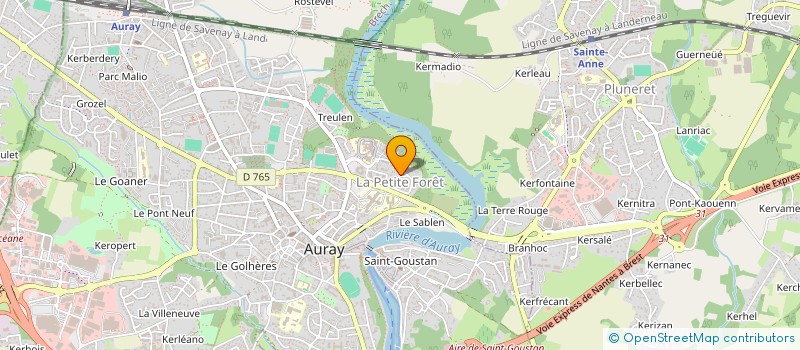 localisation de l'entreprise SCI DROIT ET CONSEIL II à AURAY