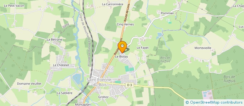 localisation de l'entreprise SCI DROJ  SAINT-ETIENNE-DU-BOIS