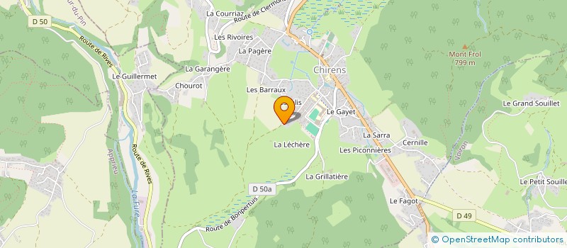 localisation de l'entreprise SCI DROME ISERE  CHIRENS