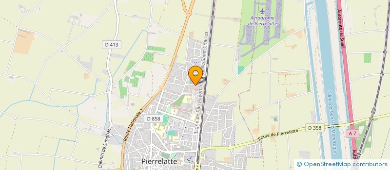 localisation de l'entreprise SCI DROME SUD  PIERRELATTE