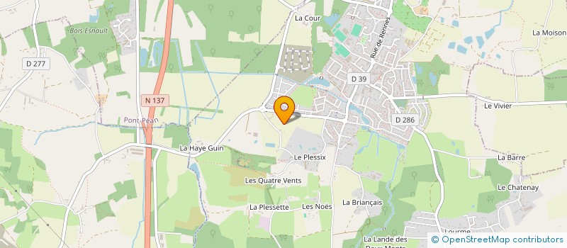 localisation de l'entreprise SCI DROUADAINE LEPRETRE à ORGERES