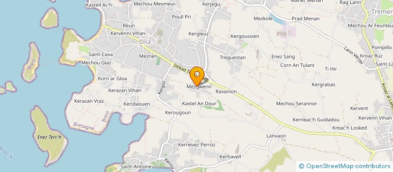 localisation de l'entreprise SCI DROULEZ  PLOUGUERNEAU