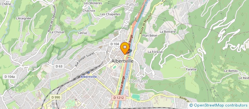 localisation de l'entreprise SCI DRS BAILLE SEBBAN KHATCHERESSIAN  ALBERTVILLE