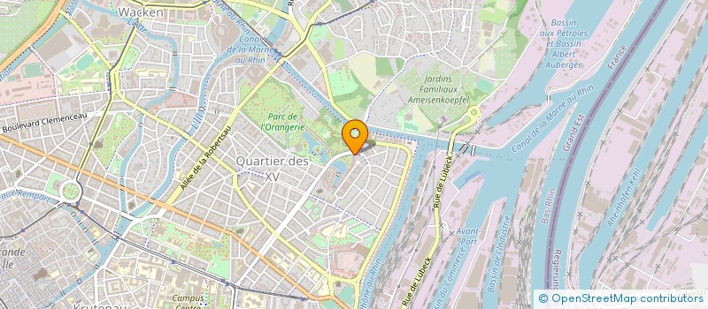 localisation de l'entreprise SCI DRUCH ET TUAR à STRASBOURG