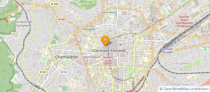 localisation de l'entreprise SCI DRUET-COHENDY  CLERMONT-FERRAND