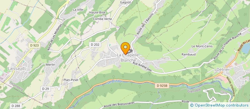 localisation de l'entreprise SCI DRUFOND  LA CHAPELLE-BLANCHE