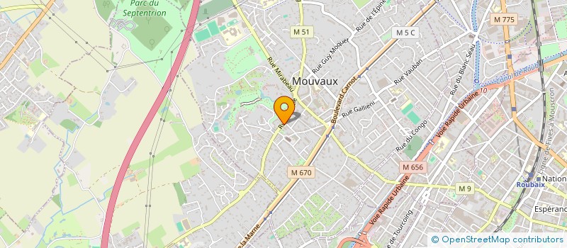 localisation de l'entreprise SCI DRY  MOUVAUX