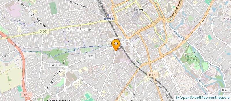 localisation de l'entreprise SCI DRYATE  SAINT-ANDRE-LES-VERGERS