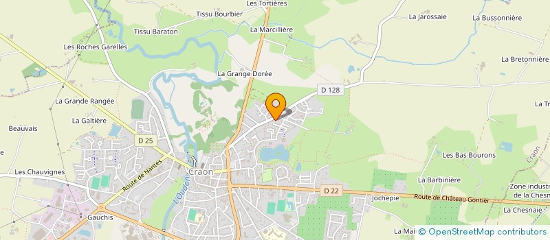 localisation de l'entreprise SCI DRYBACO  CRAON