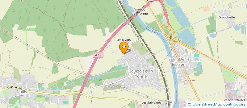 localisation de l'entreprise SCI DRYLAND MF  COURTOIS-SUR-YONNE