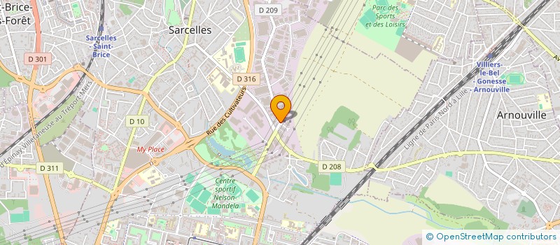 localisation de l'entreprise SCI DS à SARCELLES
