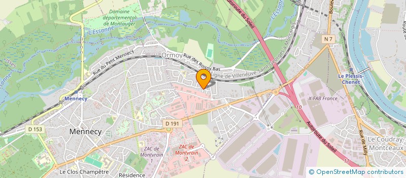 localisation de l'entreprise SCI DS  ORMOY