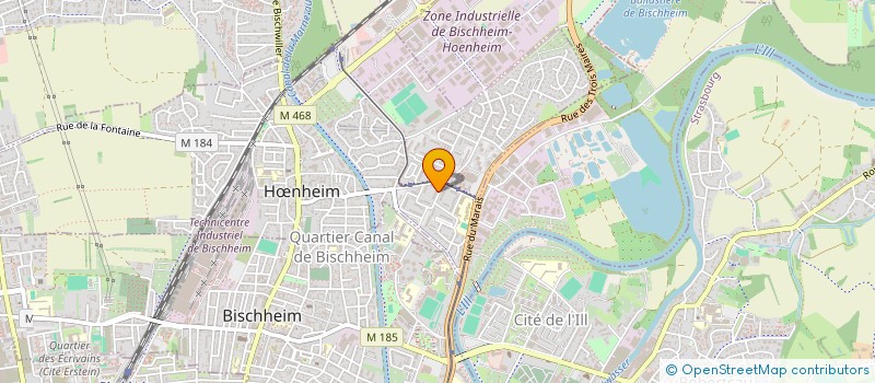 localisation de l'entreprise SCI DS  HNHEIM