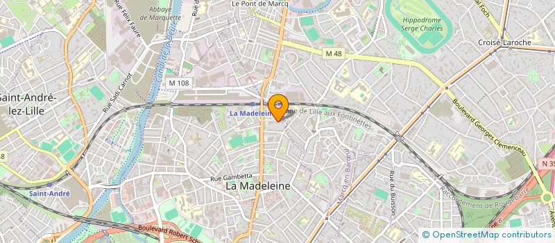 localisation de l'entreprise SCI DS IMMO SSB à LA MADELEINE