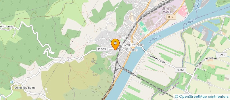 localisation de l'entreprise SCI DS INVEST  LA VOULTE-SUR-RHONE