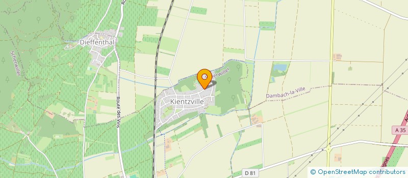 localisation de l'entreprise SCI DS LBW 2  SCHERWILLER