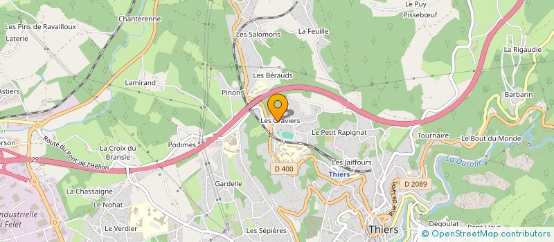 localisation de l'entreprise SCI DSA  THIERS