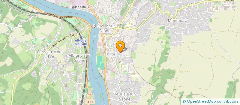 localisation de l'entreprise SCI DSA  NEUVILLE-SUR-SAONE