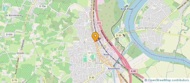 localisation de l'entreprise SCI DSA IMMO  ANSE