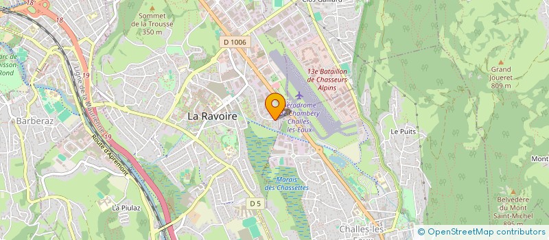 localisation de l'entreprise SCI DSAN 21  LA RAVOIRE