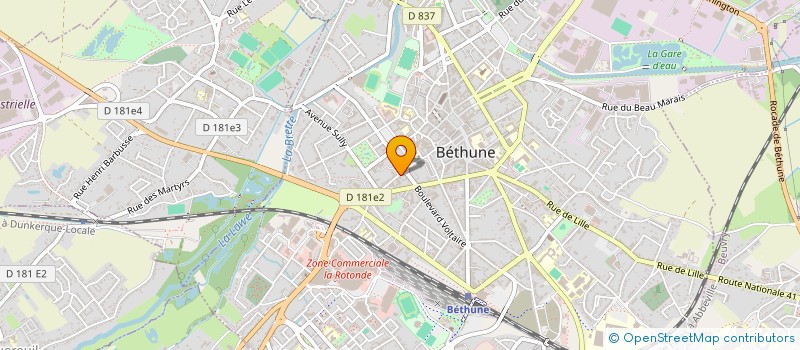 localisation de l'entreprise SCI DSC à BETHUNE
