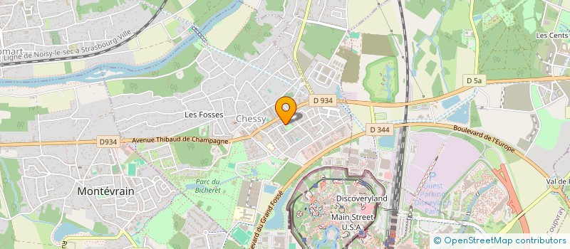 localisation de l'entreprise SCI DSF  CHESSY