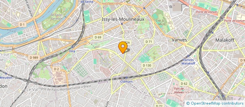 localisation de l'entreprise SCI DSI PAGAN à ISSY-LES-MOULINEAUX