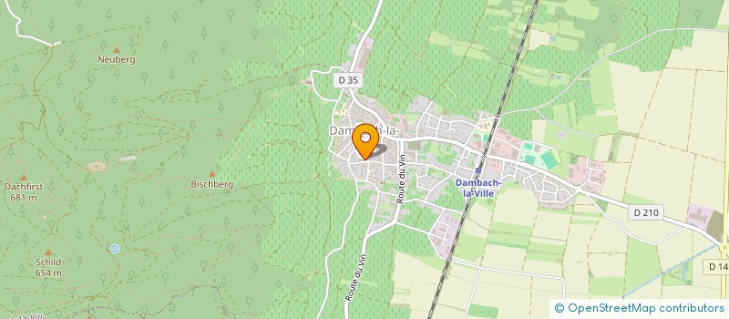 localisation de l'entreprise SCI DSJC  DAMBACH-LA-VILLE