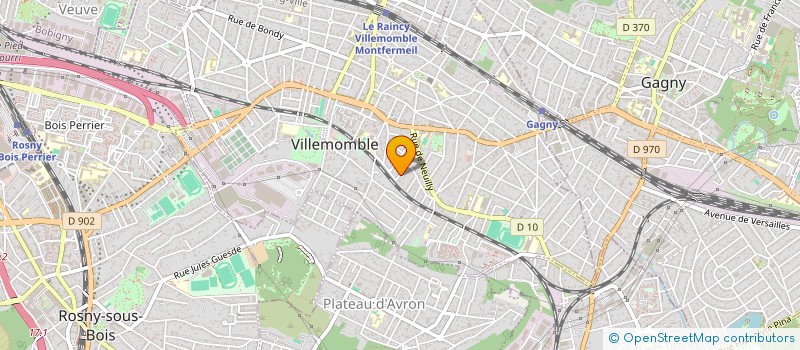 localisation de l'entreprise SCI DSL ASSOCIATES  VILLEMOMBLE