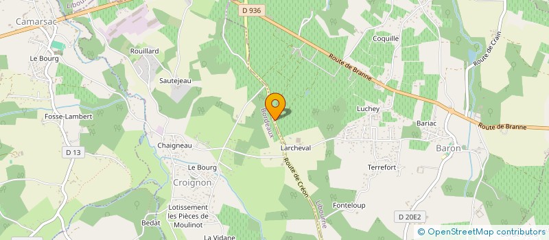 localisation de l'entreprise SCI DSN  CAMARSAC