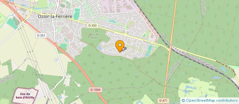 localisation de l'entreprise SCI DSN 91  OZOIR LA FERRIERE