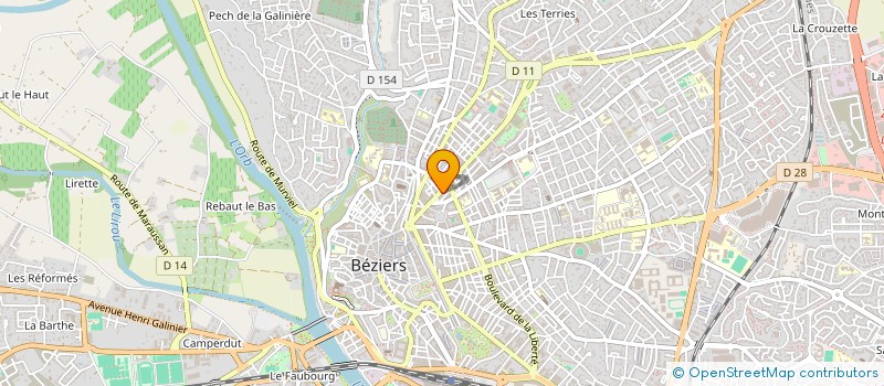 localisation de l'entreprise SCI DSO  BEZIERS