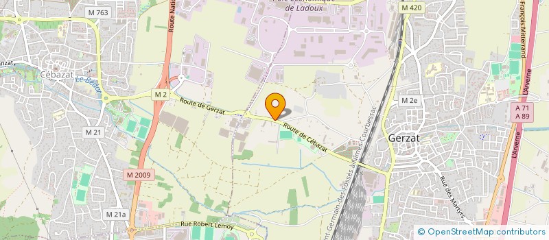 localisation de l'entreprise SCI DSR INVEST  GERZAT