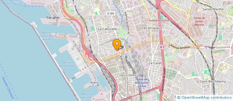 localisation de l'entreprise SCI DST à MARSEILLE