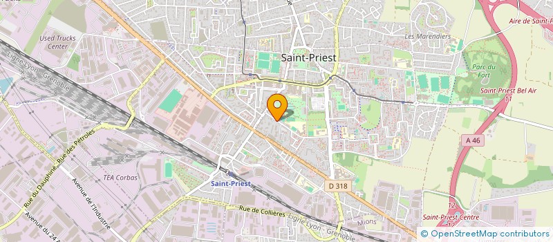 localisation de l'entreprise SCI DST  ST PRIEST