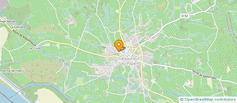 localisation de l'entreprise SCI DSV  CHATEAUNEUF-DU-PAPE