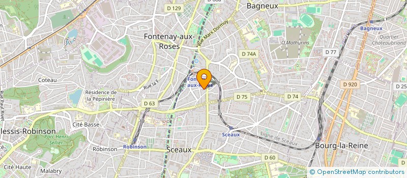 localisation de l'entreprise SCI DT à FONTENAY-AUX-ROSES