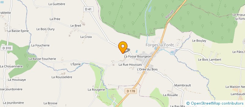 localisation de l'entreprise SCI DTA  FORGES-LA-FORET