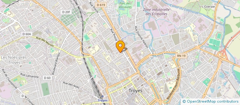 localisation de l'entreprise SCI DTC à TROYES