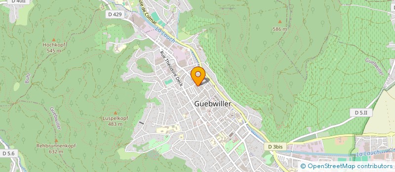 localisation de l'entreprise SCI DTKM  GUEBWILLER