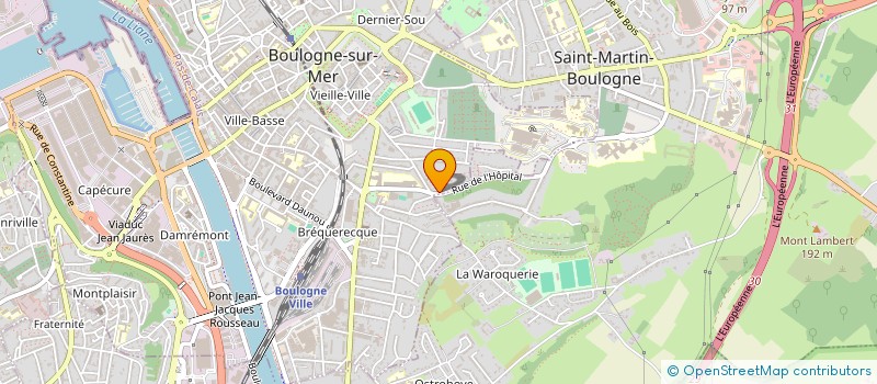 localisation de l'entreprise SCI DTS  BOULOGNE-SUR-MER