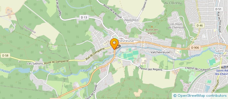 localisation de l'entreprise SCI DTV  CHEVREUSE