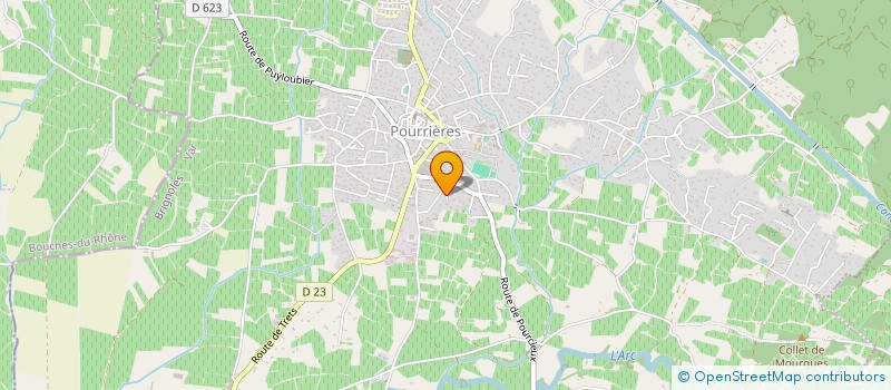 localisation de l'entreprise SCI DTXL  POURRIERES