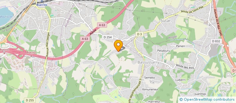 localisation de l'entreprise SCI DU 002-004 PAUL JANET  ARCANGUES