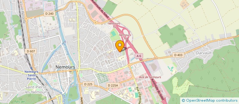 localisation de l'entreprise SCI DU 02 PLACE DE LA HALLE  NEMOURS